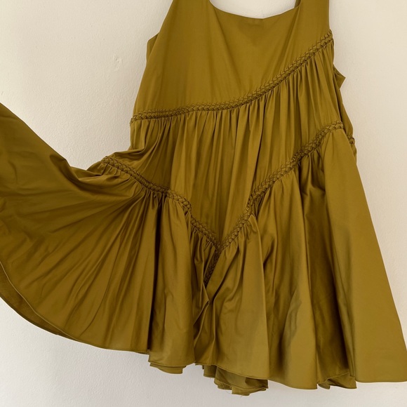 AJE Casablanca Sleeveless Braided Mini Dress - Olive Green • Size 14 RRP $395 - Picture 8 of 10